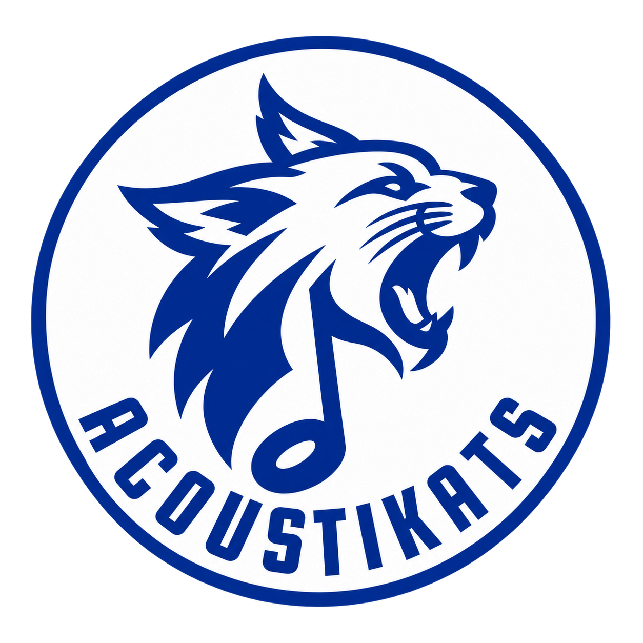 Official acoUstiKats wildcat and music-note logo